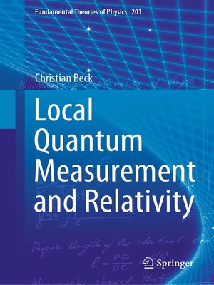 cover image of Local Quantum Measurement and Relativity